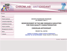 Tablet Screenshot of chromlab.pmf.ukim.edu.mk